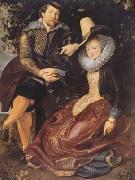 Peter Paul Rubens Ruben with his first wife Isabeela Brant in the Honeysuckle Bower (mk08) oil painting on canvas
